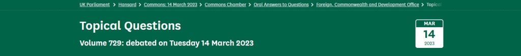Alex Question 14 March 2023